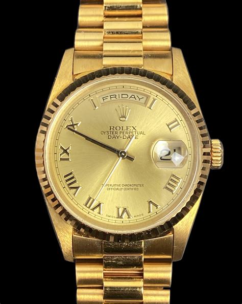 18k rolex for sale|rolex 18k day date.